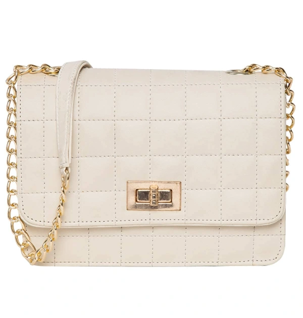 ADISA Women's Sling Bag Cream